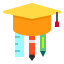 Graduation cap icon 64x64