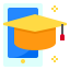 Graduation cap icon 64x64