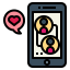 Dating app icon 64x64