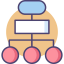 Flow chart icon 64x64