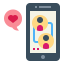 Dating app icon 64x64