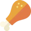 Chicken leg icon 64x64