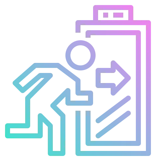 Fire exit icon