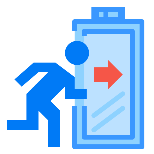 Fire exit icon