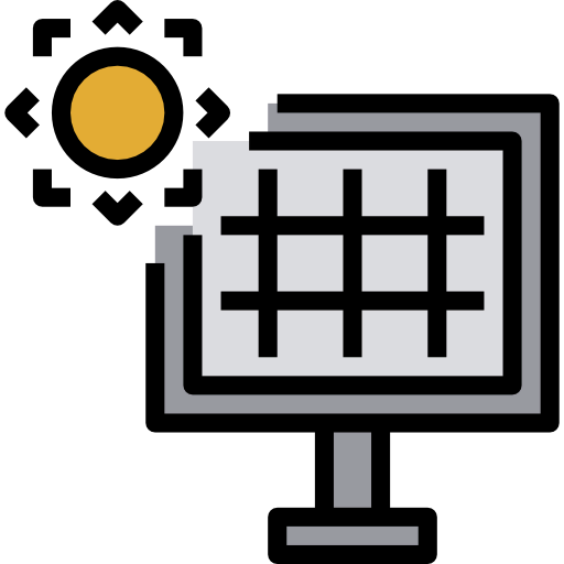 Solar panel icon