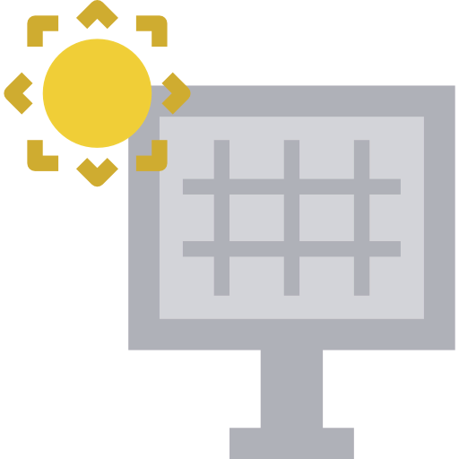 Solar panel icon