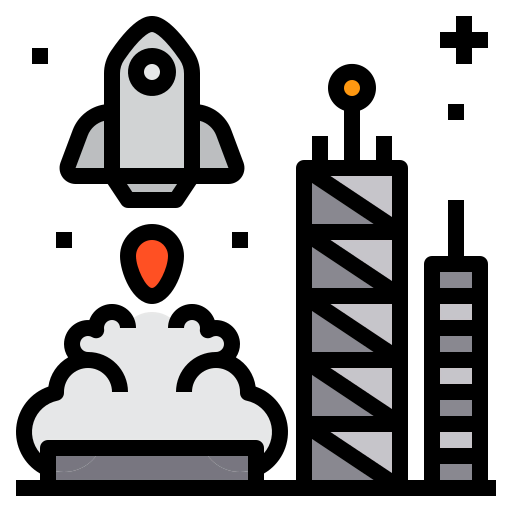 Rocket launch icon
