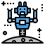 Space robot icon 64x64