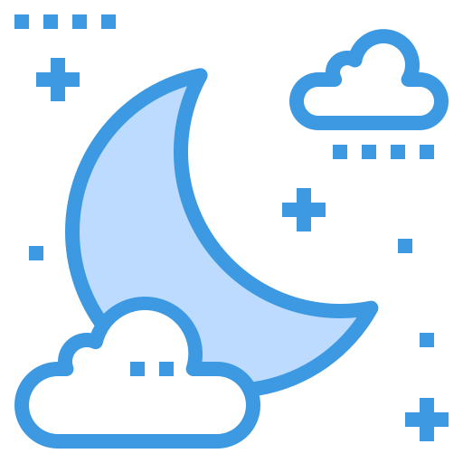 Cloudy night icon
