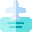 Plane ticket icon 64x64