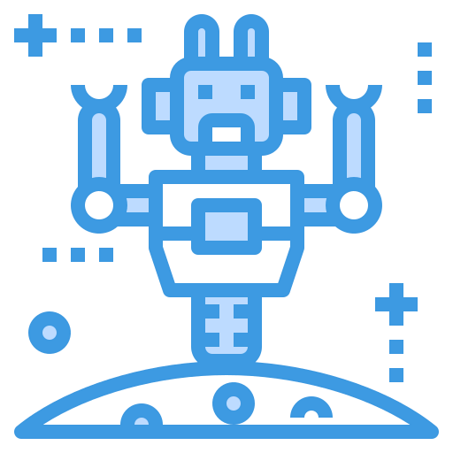 Space robot icon