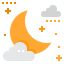 Cloudy night icon 64x64
