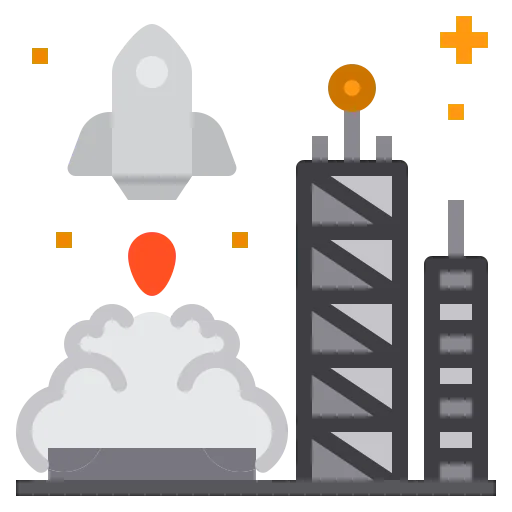 Rocket launch icon