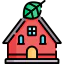 Eco house icon 64x64