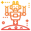 Space robot icon 64x64