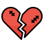 Broken heart icon 64x64