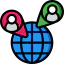 Earth grid icon 64x64