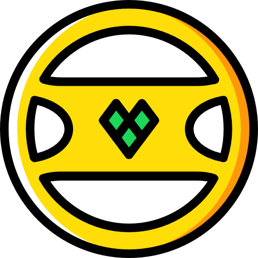 Steering wheel icon