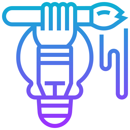 Creative thinking icon
