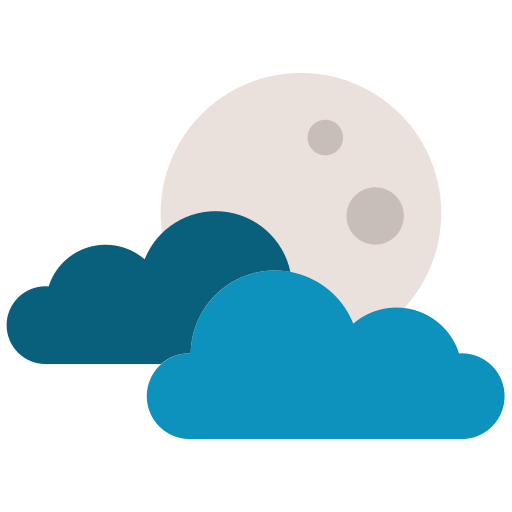 Cloudy night icon