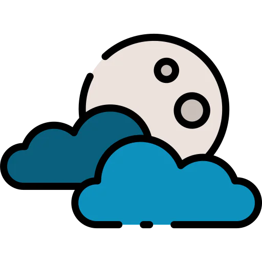 Cloudy night icon
