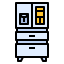 Smart refrigerator icon 64x64