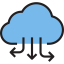 Cloud computing icon 64x64