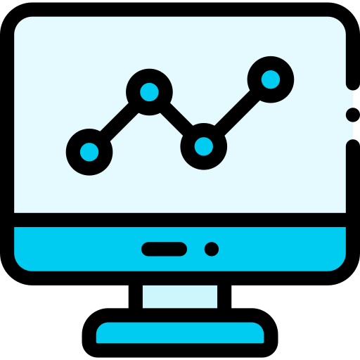 Line graph icon