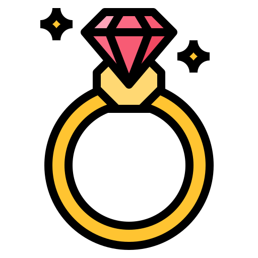 Diamond ring icon