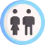 Use restrooms アイコン 64x64