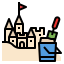 Sand castle icon 64x64
