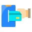 Online money icon 64x64