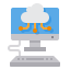 Cloud computing ícone 64x64