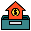 Money growth icon 64x64