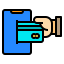 Online money icon 64x64