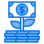 Money growth icon 64x64