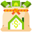 Money bag icon 64x64