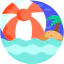 Beach ball icon 64x64
