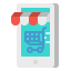 Online shopping icon 64x64
