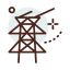 Electric tower icon 64x64