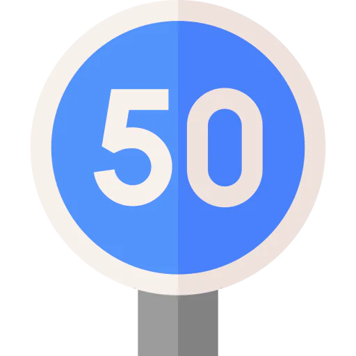 Speed limit icon