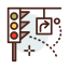 Traffic lights icon 64x64