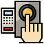 Fingerprint scanning icon 64x64