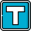 Taxi stop icon 64x64