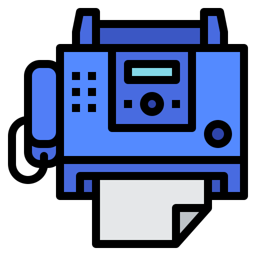 Fax machine icon
