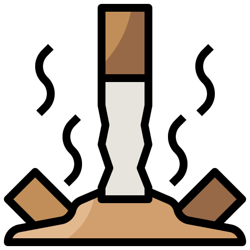 Cigarette butt icon