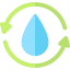 Recycling water icon 64x64