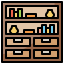 Bookshelf Symbol 64x64