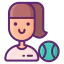 Tennis player icon 64x64