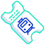 Train ticket icon 64x64
